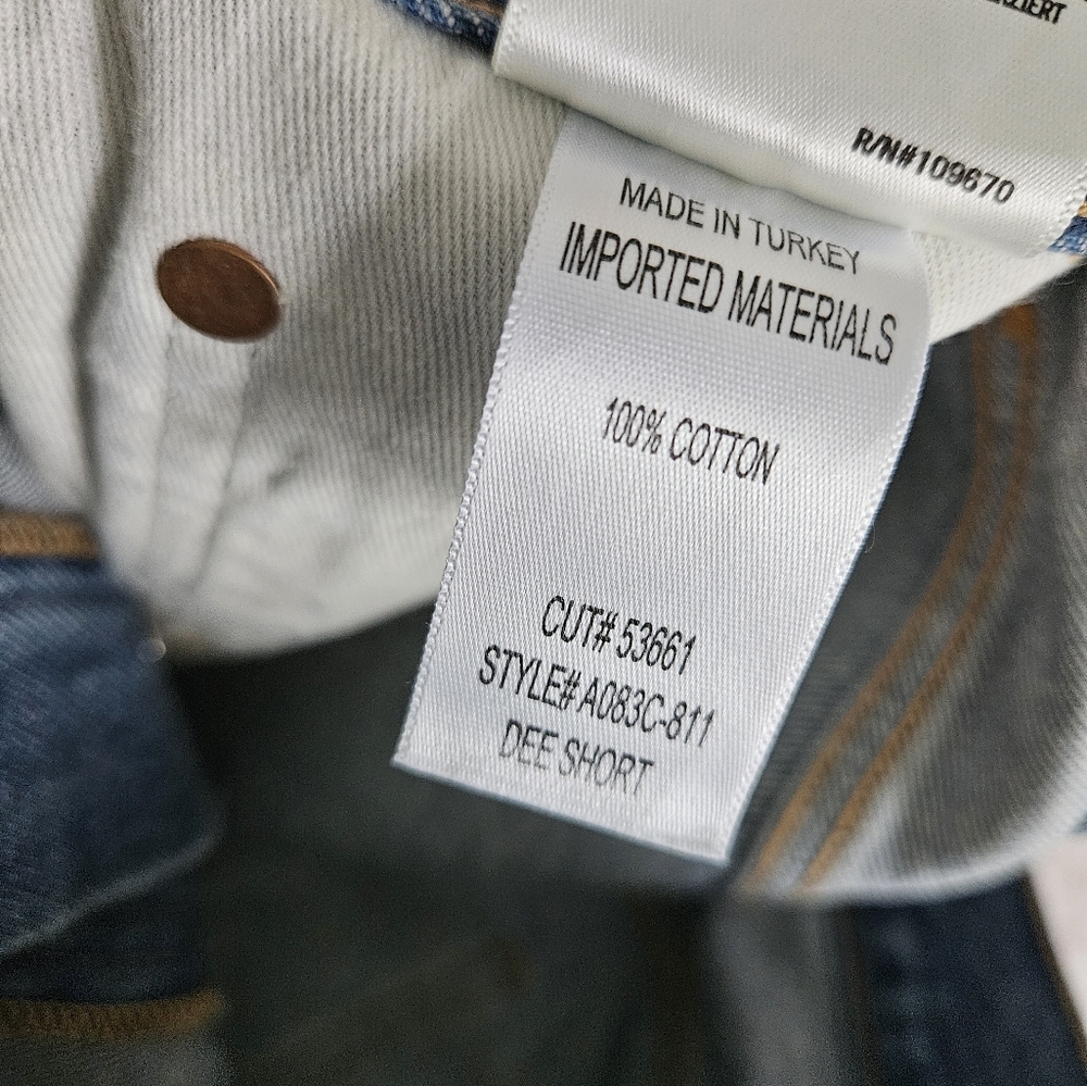Agolde Dee Cut Off Vintage Style High Rise Jean Shorts - Picture 7 of 7